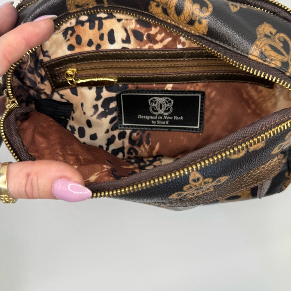 SharifSharif Rare Brown Metallic Jaguar Crossbody LIKE NEW - Picture 16 of 16